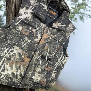 Canyon Guide Outfitters Camo Vest Men XL Insulated Padded Hunting Gorpcore Gilet